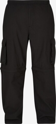 Urban Classics Loose fit Cargo trousers in Black: front