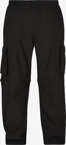 Urban Classics - Loosefit Calças cargo em preto: frente