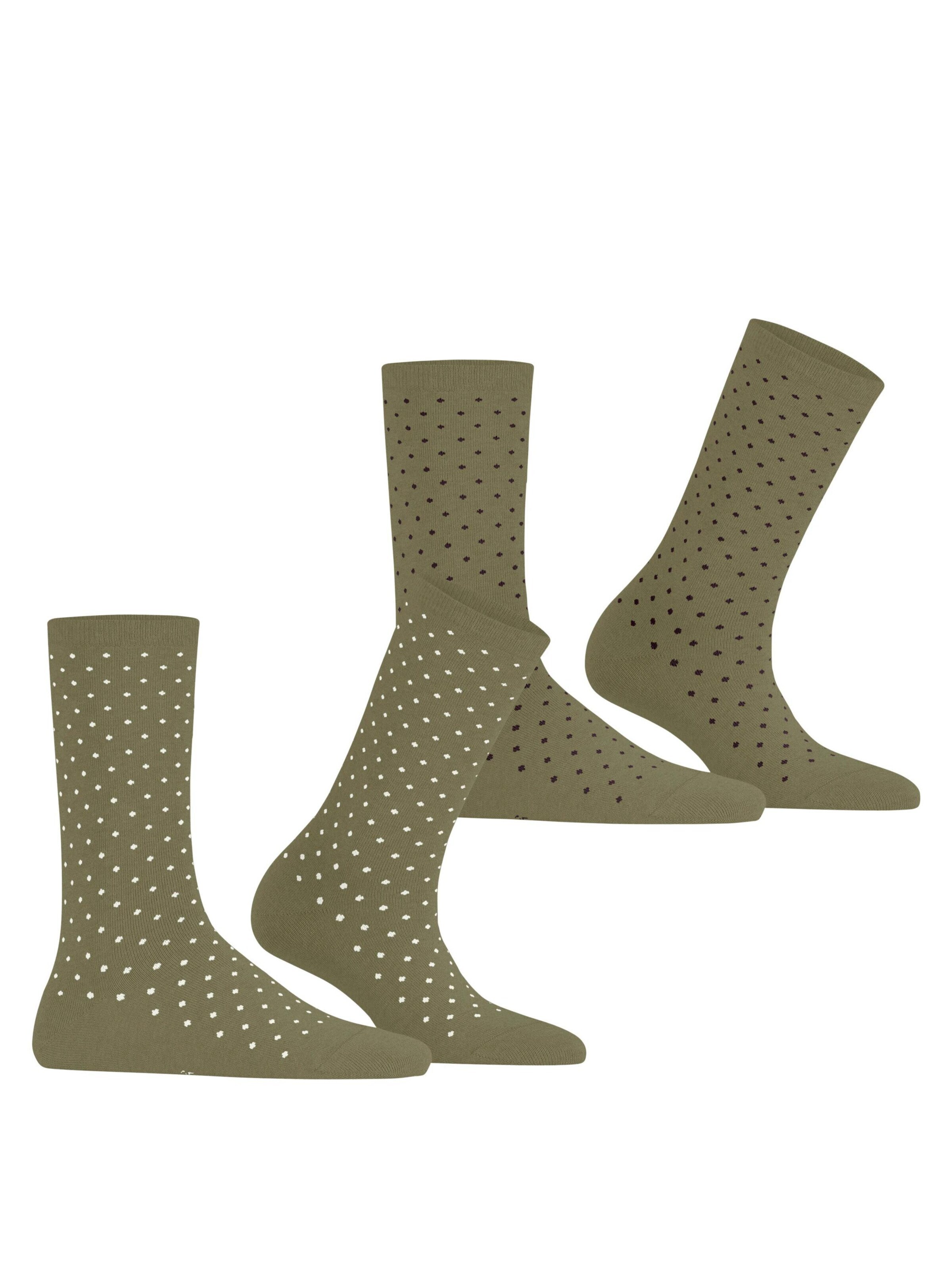 ESPRIT Socken 'Fine Dot 2-Pack'‌ in Grün
