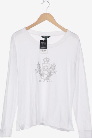 Lauren Ralph Lauren Sweatshirt & Zip-Up Hoodie in L in White: front