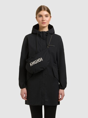 khujo Between-Seasons Coat 'AMETI ' in Black: front