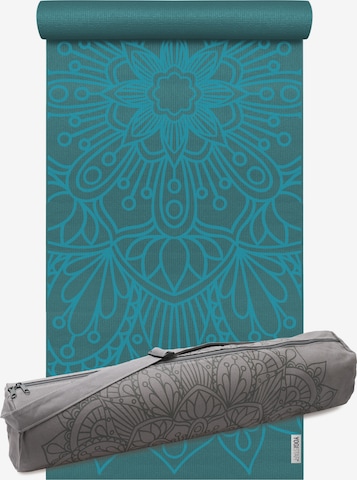 YOGISTAR.COM Yoga-set Starter Edition - Lotus Mandala (yogamatte + Yogatasche) in Blau: predná strana