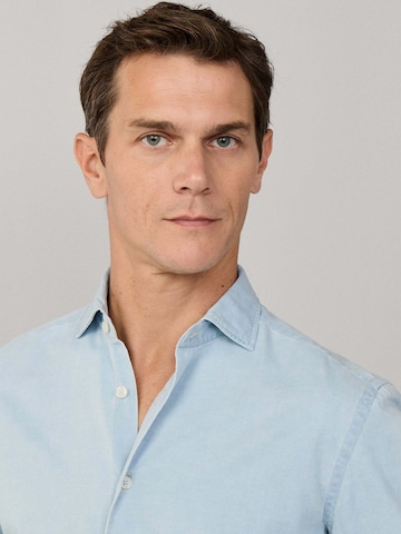 Hackett London Regular fit Overhemd in Blauw
