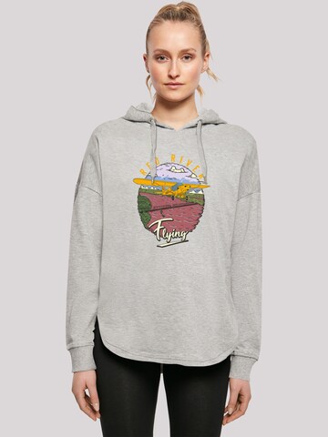 F4NT4STIC Sweatshirt 'Red River Flying' in Grey: front