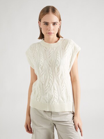 UNITED COLORS OF BENETTON Sweater in White: front