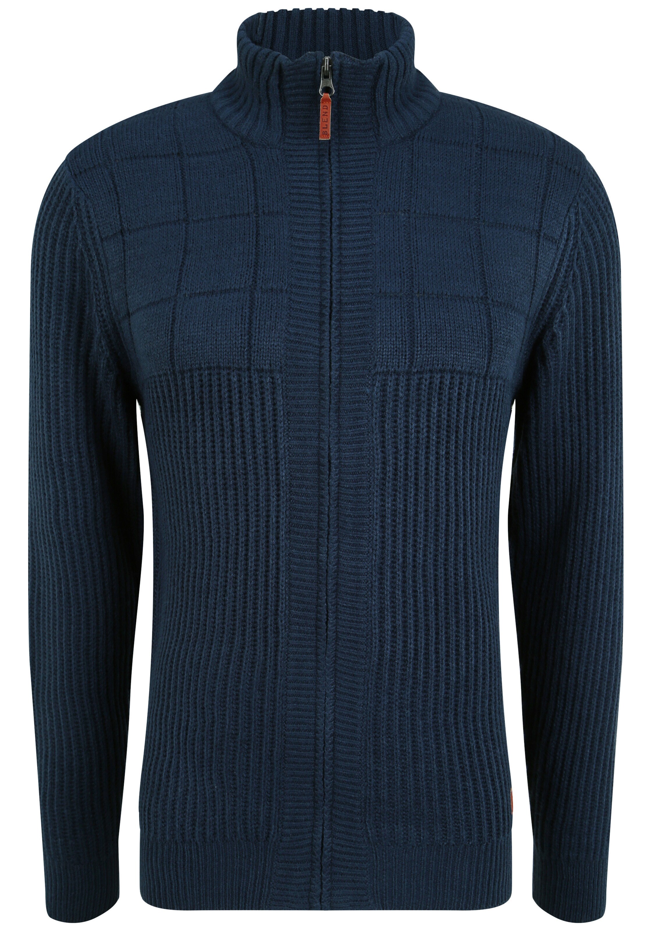 BLEND - Casaco de malha 'Oteros' em azul: frente