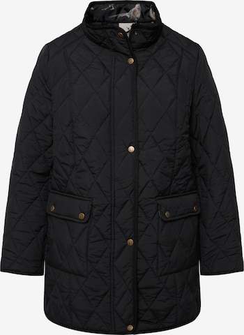 Ulla Popken Winter Jacket in Black: front