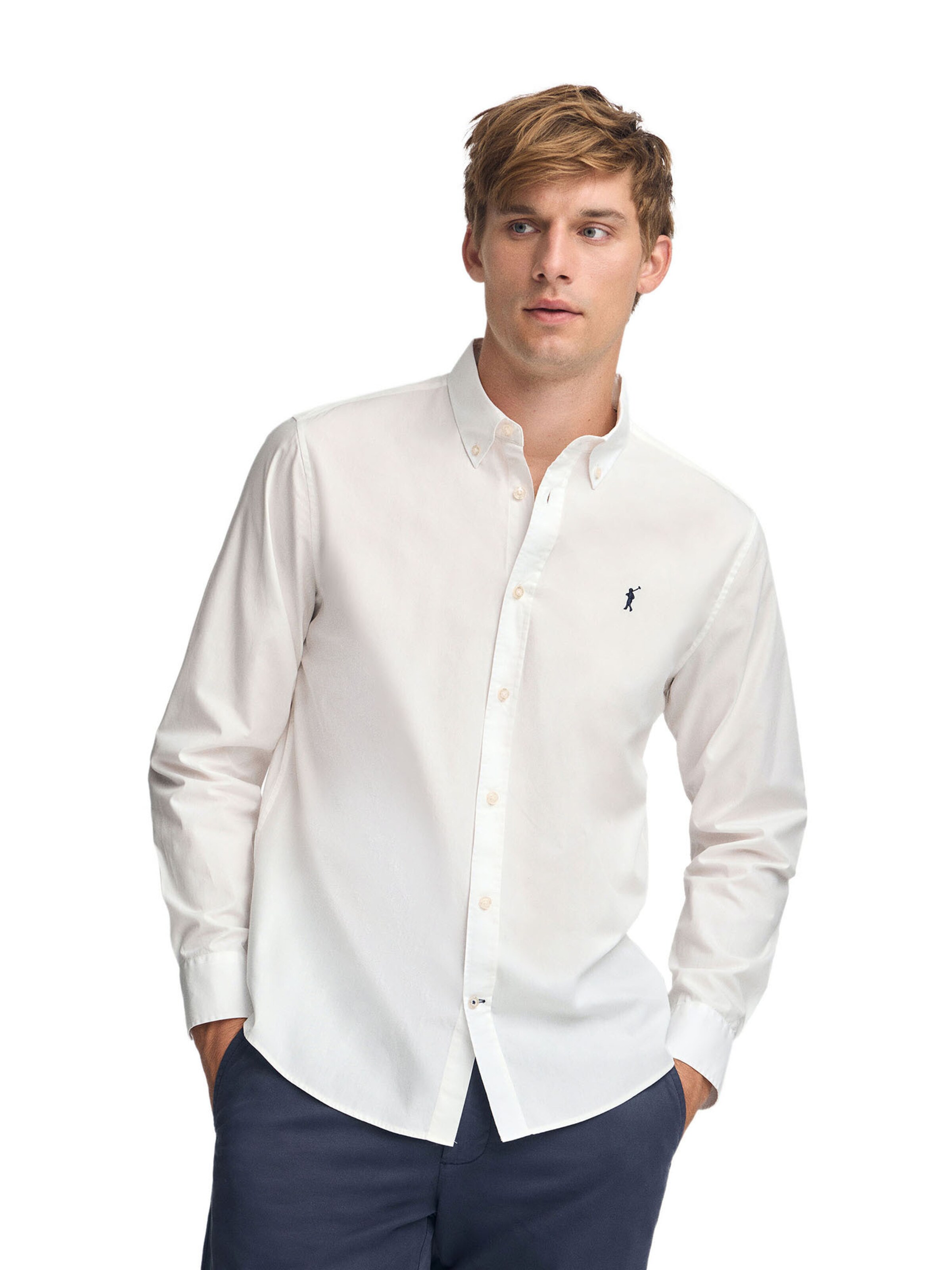 Polo Club Regular Fit Hemd in Beige: Vorderseite