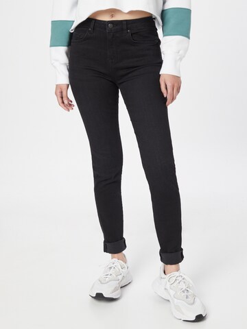 LOVJOI Skinny Jeans 'LEPIOTA' in Zwart: voorkant