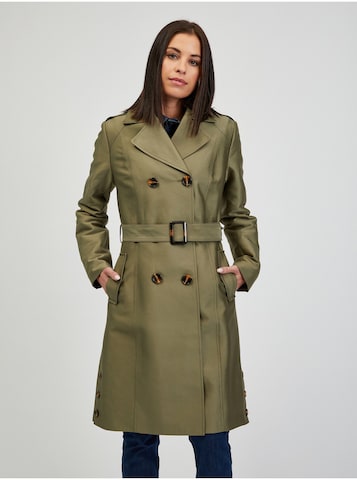 Orsay Between-Seasons Coat in Green: front