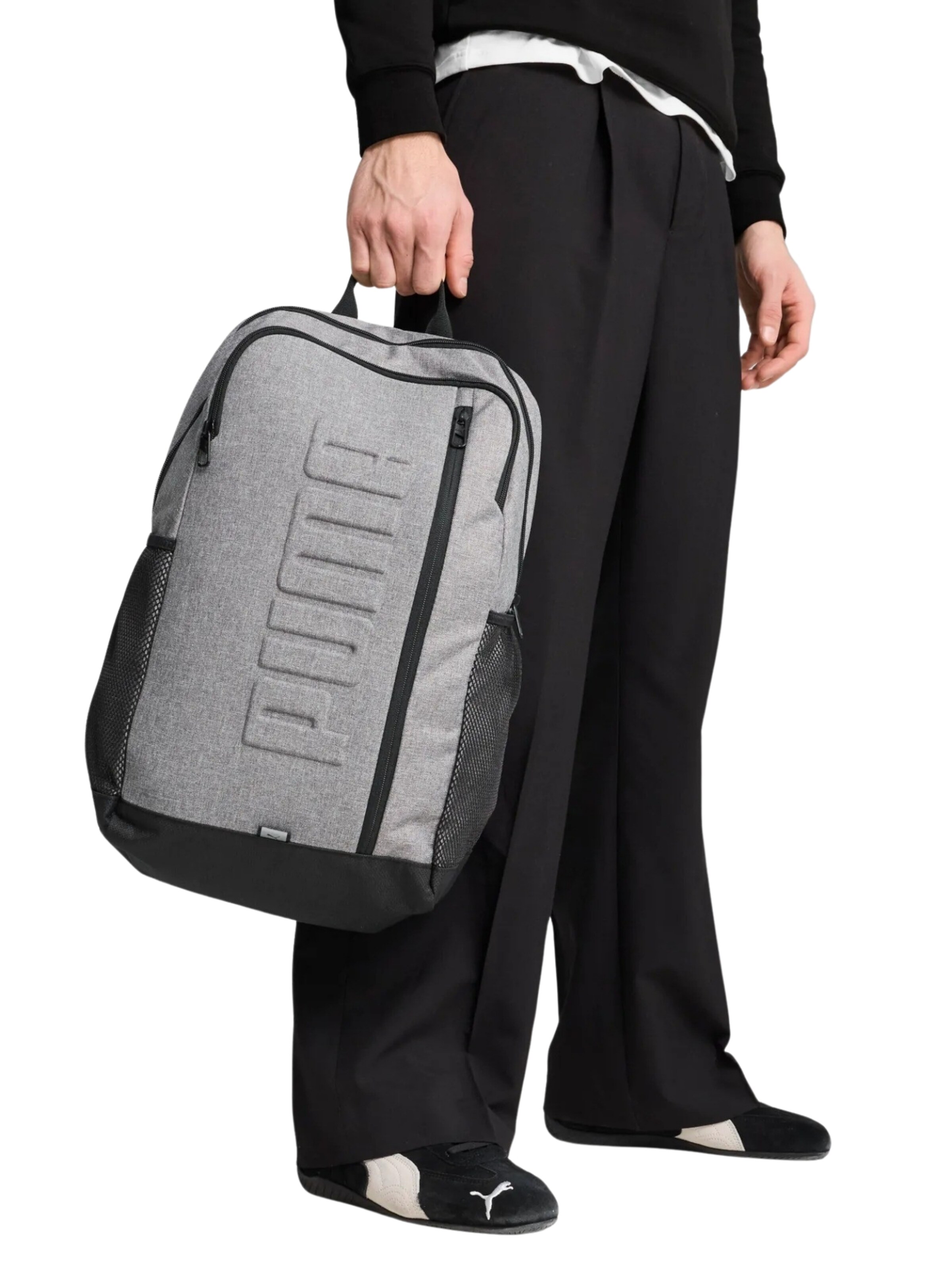 PUMA Rucksack 'HEATHER' in Grau: Vorderseite