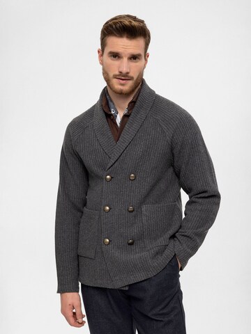 Antioch Knit Cardigan in Grey: front