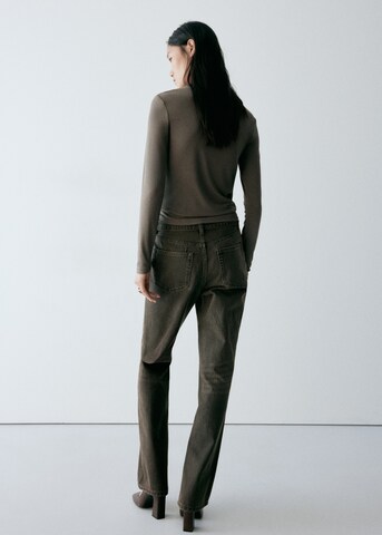 MANGO Shirt 'SECONDPE' in Brown: back