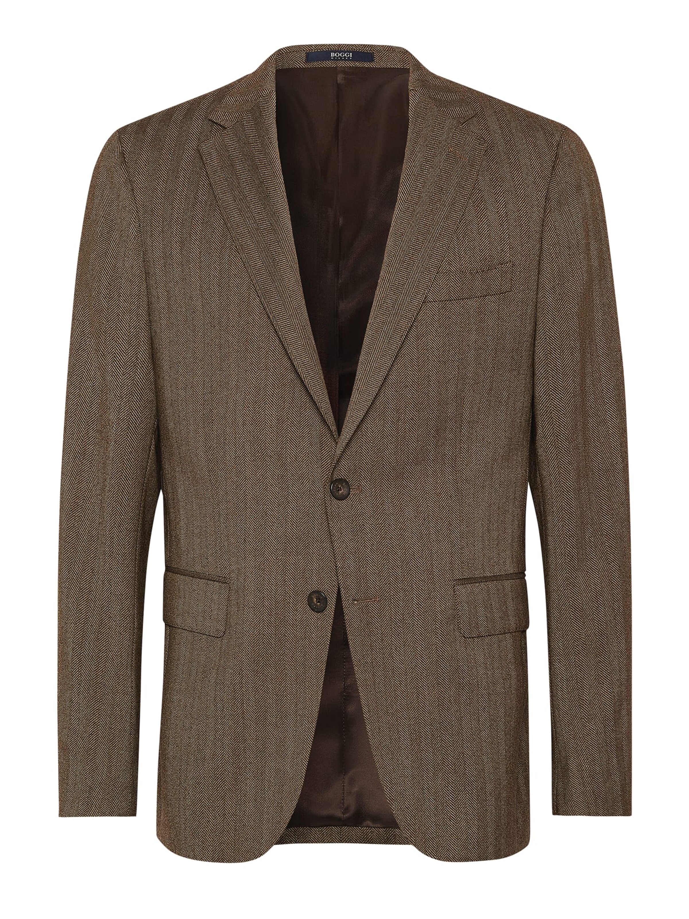 Boggi Milano Regular fit Colbert in Bruin: voorkant