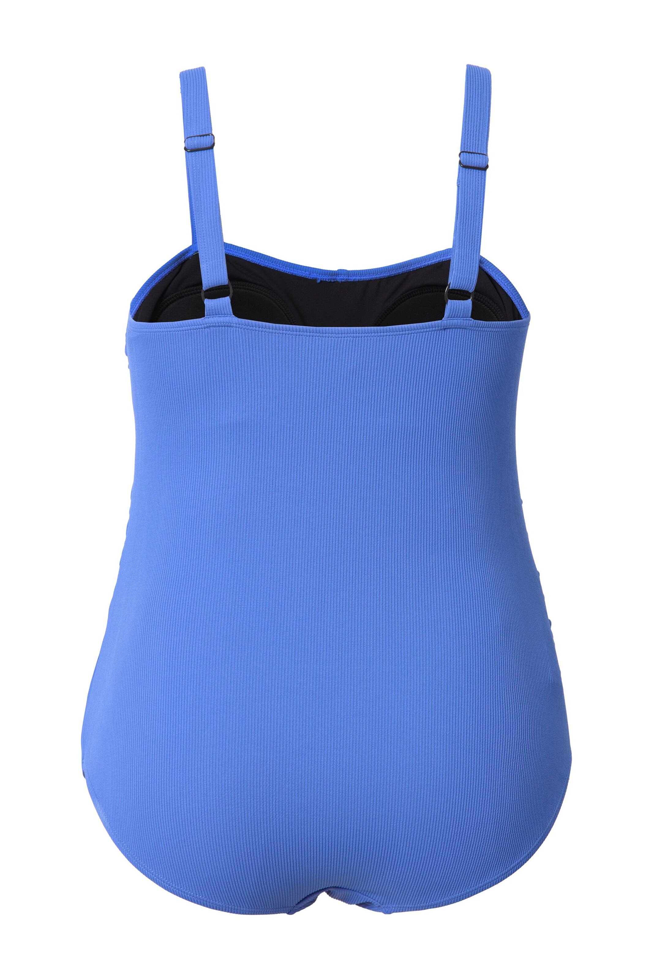 Ulla Popken Bralette Swimsuit in Blue