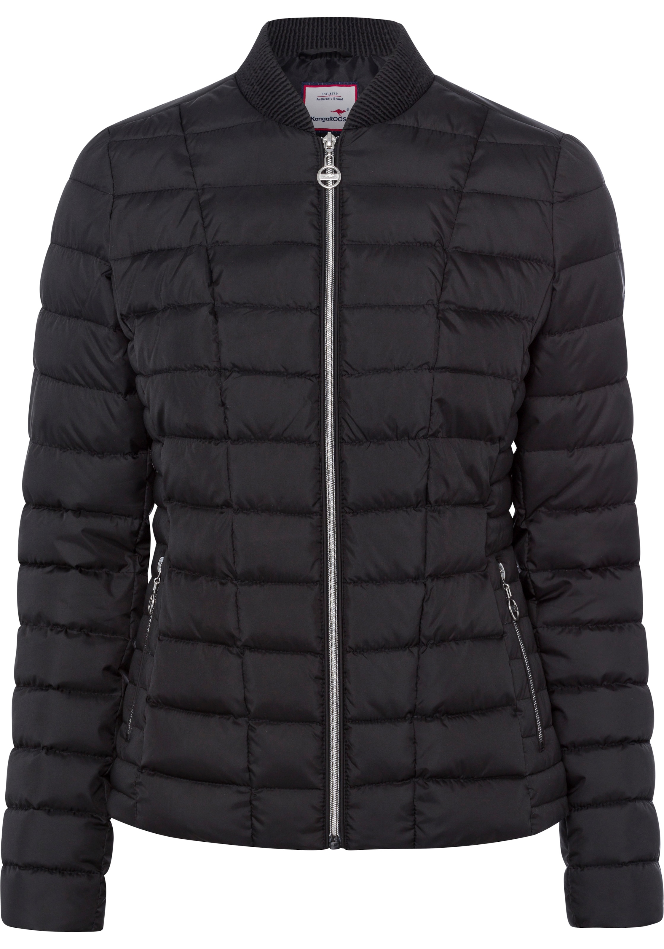 KangaROOS Übergangsjacke in Schwarz: Vorderseite