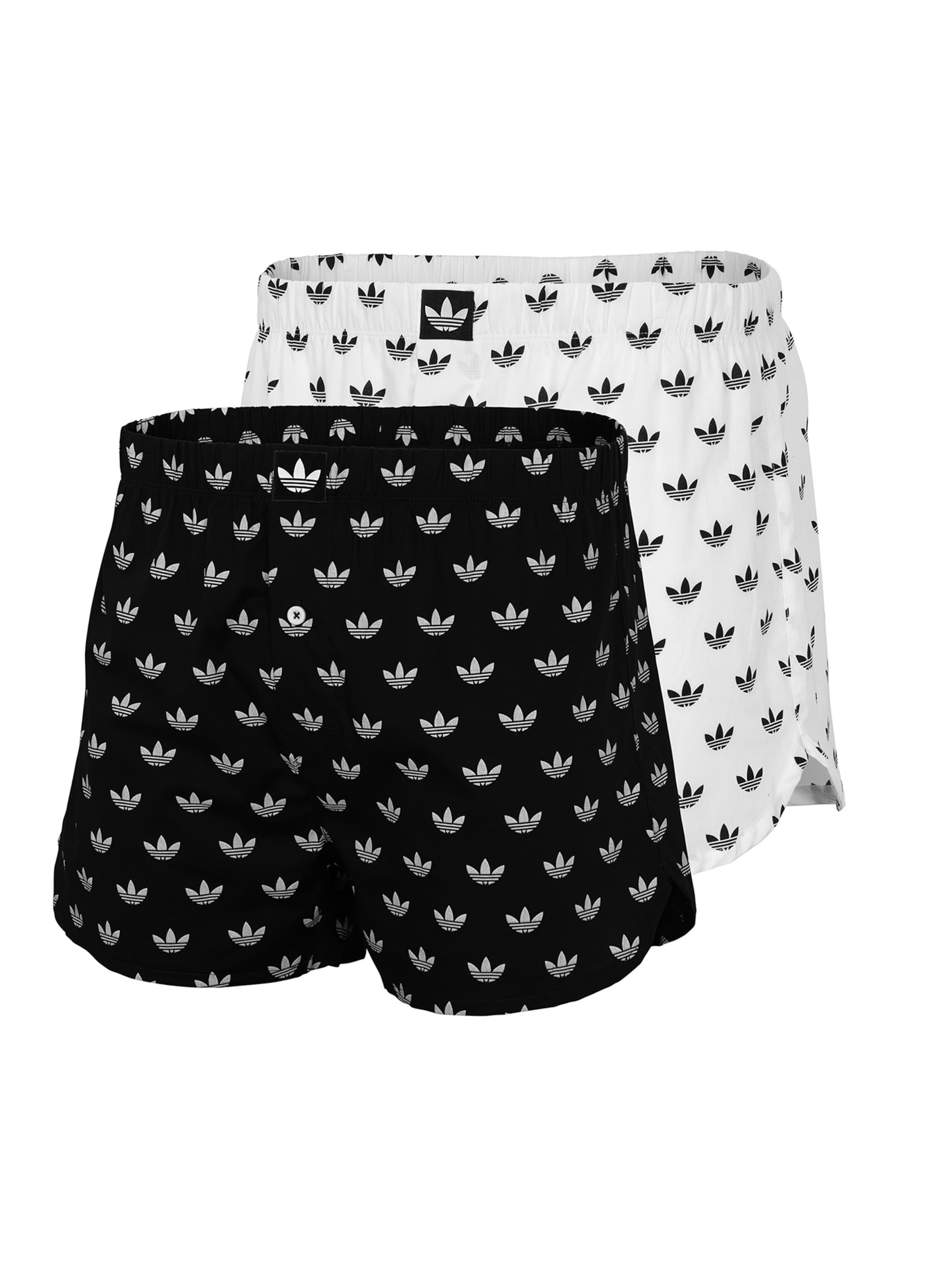 Boxers ' Comfort Cotton Woven ' ADIDAS ORIGINALS en noir : devant