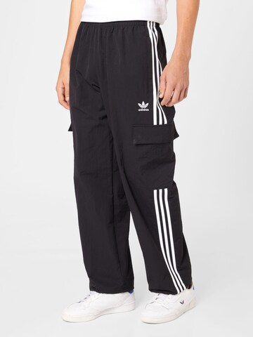 ADIDAS ORIGINALS Loose fit Workout Pants 'Adicolor Classics' in Black: front