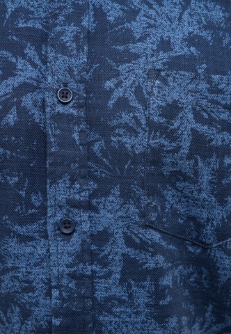 MUSTANG Comfort fit Button Up Shirt in Blue