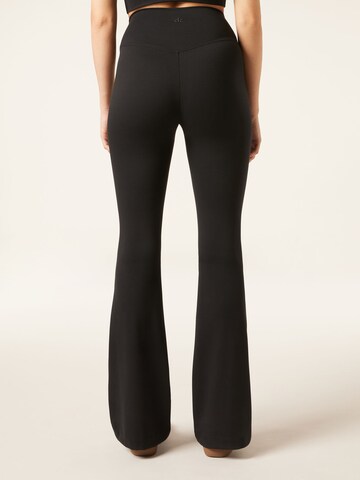 CALZEDONIA Flared Pants in Black