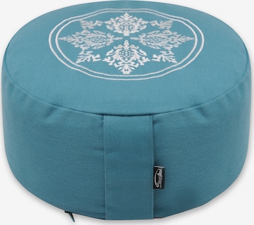 Yogishop Pillow in Blue: front