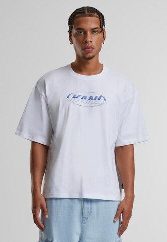 T-Shirt Karl Kani en blanc : devant