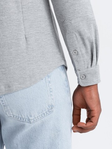 Coupe slim Chemise Ombre en gris