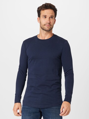 T-Shirt TOM TAILOR DENIM en bleu : devant