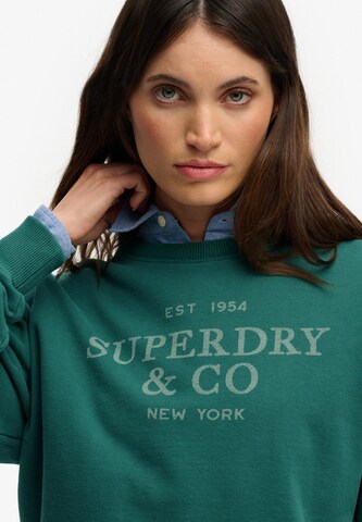 Sweat-shirt Superdry & Co en vert