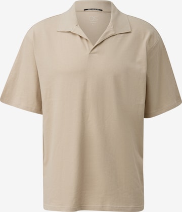 QS Poloshirt in Beige: Vorderseite