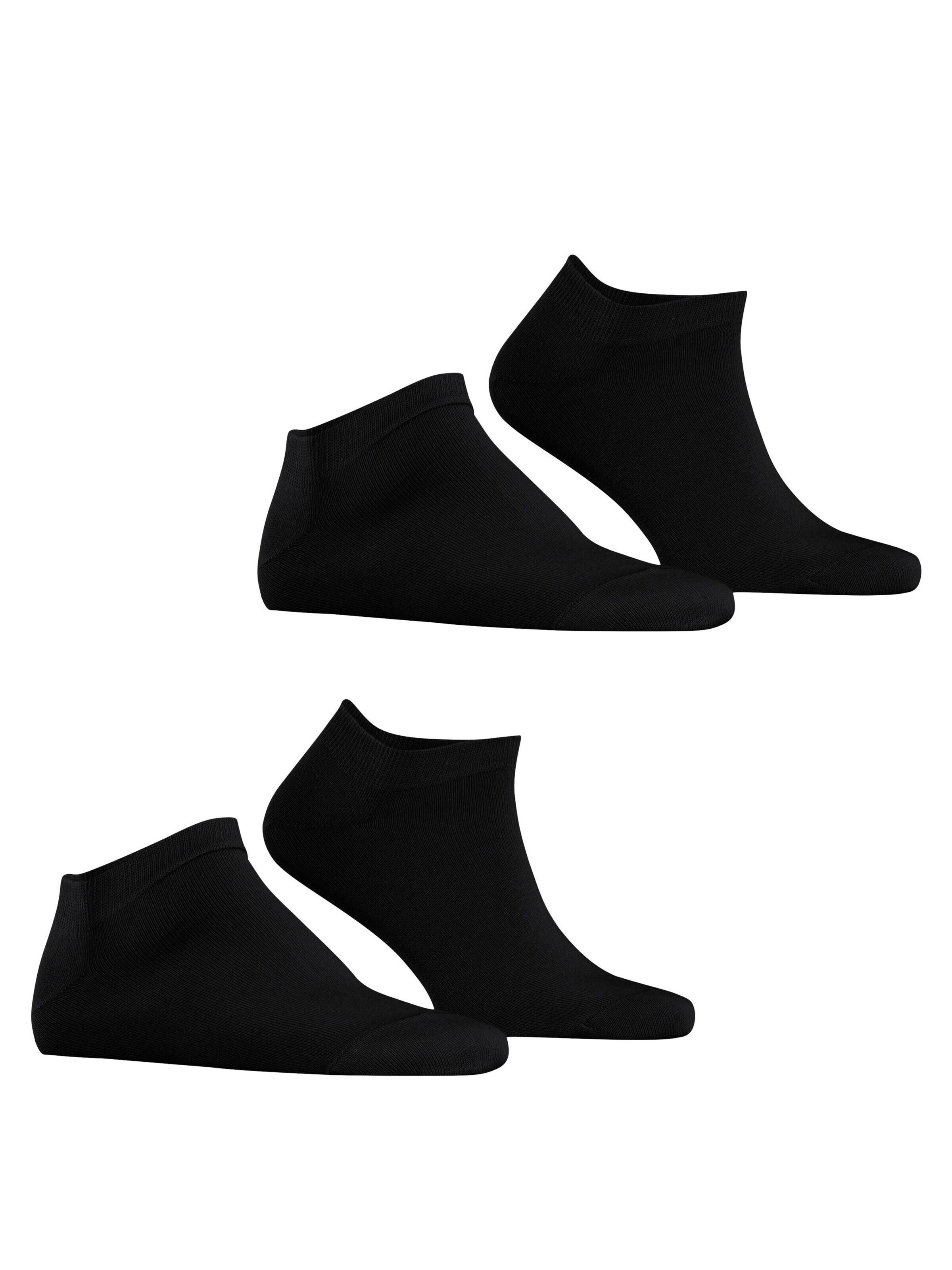 ESPRIT Füßlinge 'Basic Uni 2-Pack'‌‌ in Schwarz