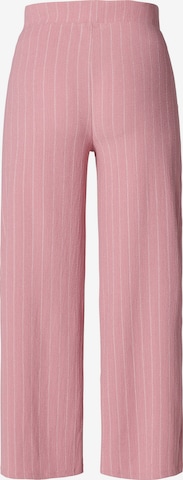 Supermom - Pierna ancha Pantalón 'Fraser' en rosa