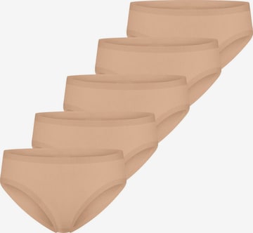 SCHIESSER Slip 'Invisible Cotton' in Brown: front