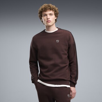 Sweat de sport PUMA en marron : devant