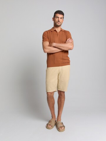 No Excess Poloshirt in Braun