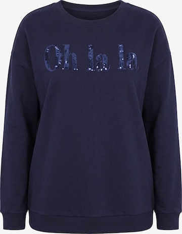 MIAMODA Sweatshirt in Blau: Vorderseite