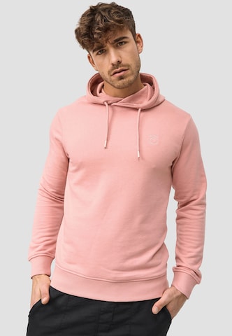 INDICODE JEANS Sweatshirt 'Simpson' in Pink: predná strana