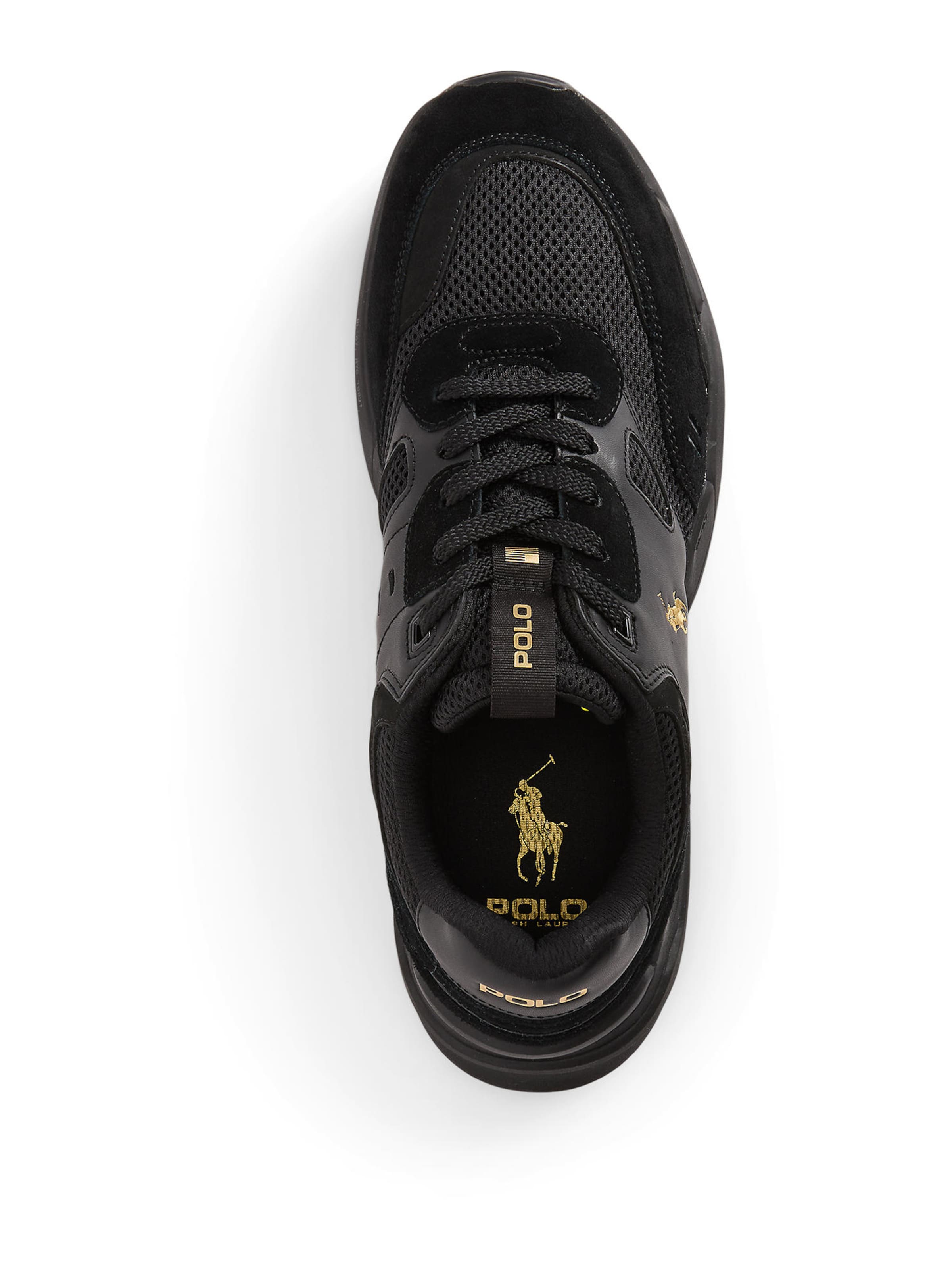 Polo Ralph Lauren Σνίκερ χαμηλό 'MASTERS CRT' σε μαύρο