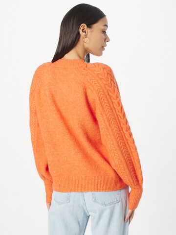 MSCH COPENHAGEN Knit Cardigan 'Peggy' in Orange