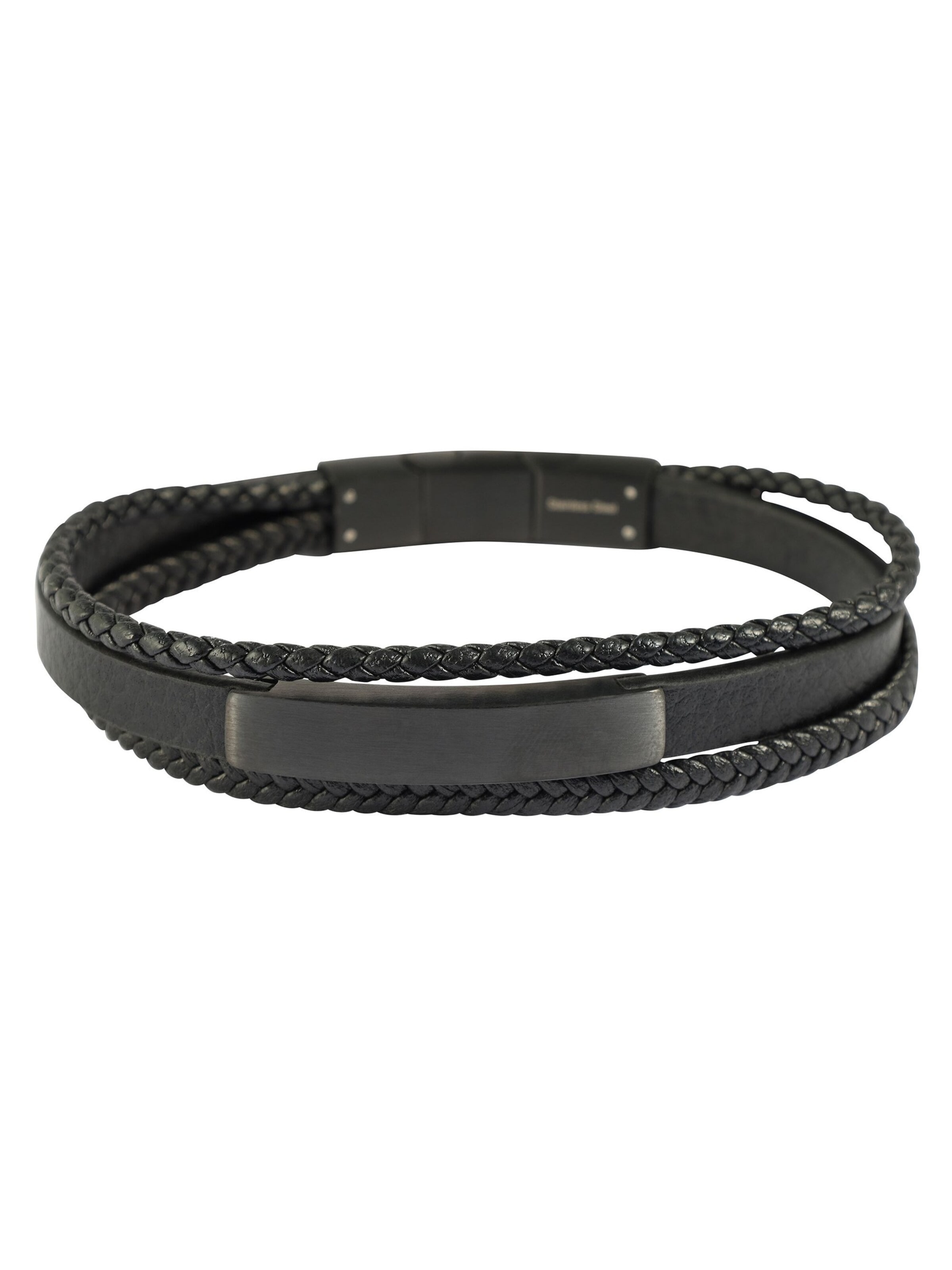 Akzent Armband 'Romeo, langlebig'‌‌‌ in Schwarz: Vorderseite