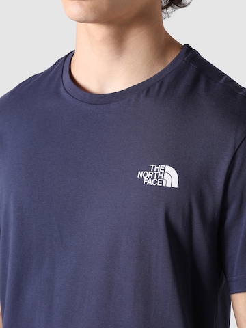 THE NORTH FACE Regularny krój Koszulka 'Simple Dome' w kolorze niebieski