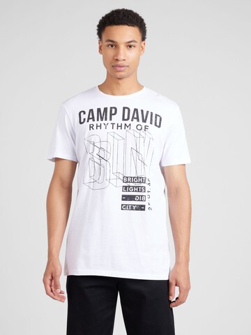 CAMP DAVID T-Shirt in Weiß: Vorderseite