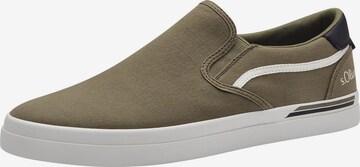 s.Oliver Slip-ons in Groen: voorkant