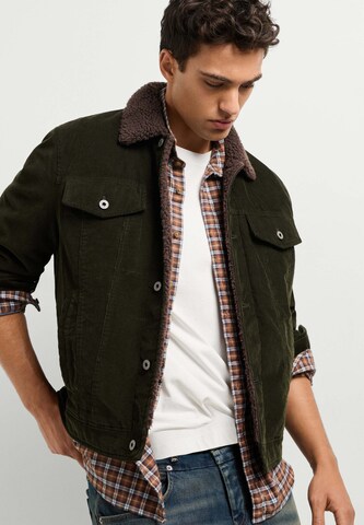 Pepe Jeans - Chaqueta de entretiempo en verde: frente