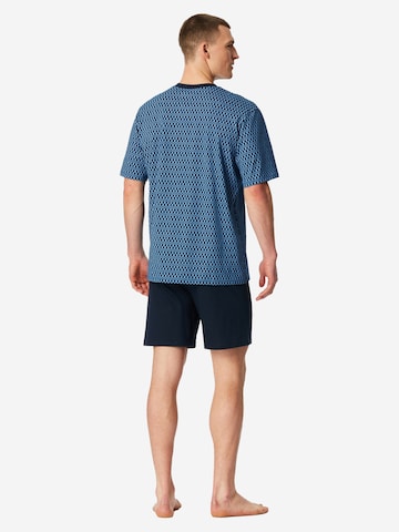 SCHIESSER Pyjama kort 'Comfort Nightwear' in Blauw