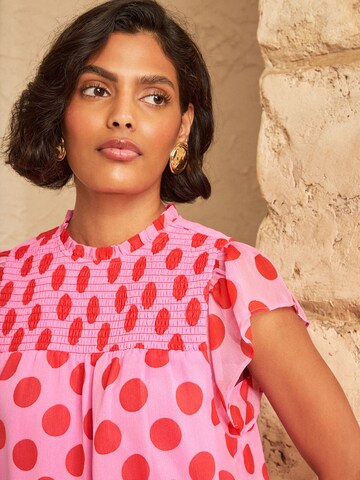 love & roses Bluse in Pink