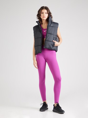 NIKE Bygelfri Sportbehå 'SWOOSH' i rosa