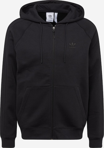 ADIDAS ORIGINALS - Sudadera con cremallera 'ROAD' en negro: frente