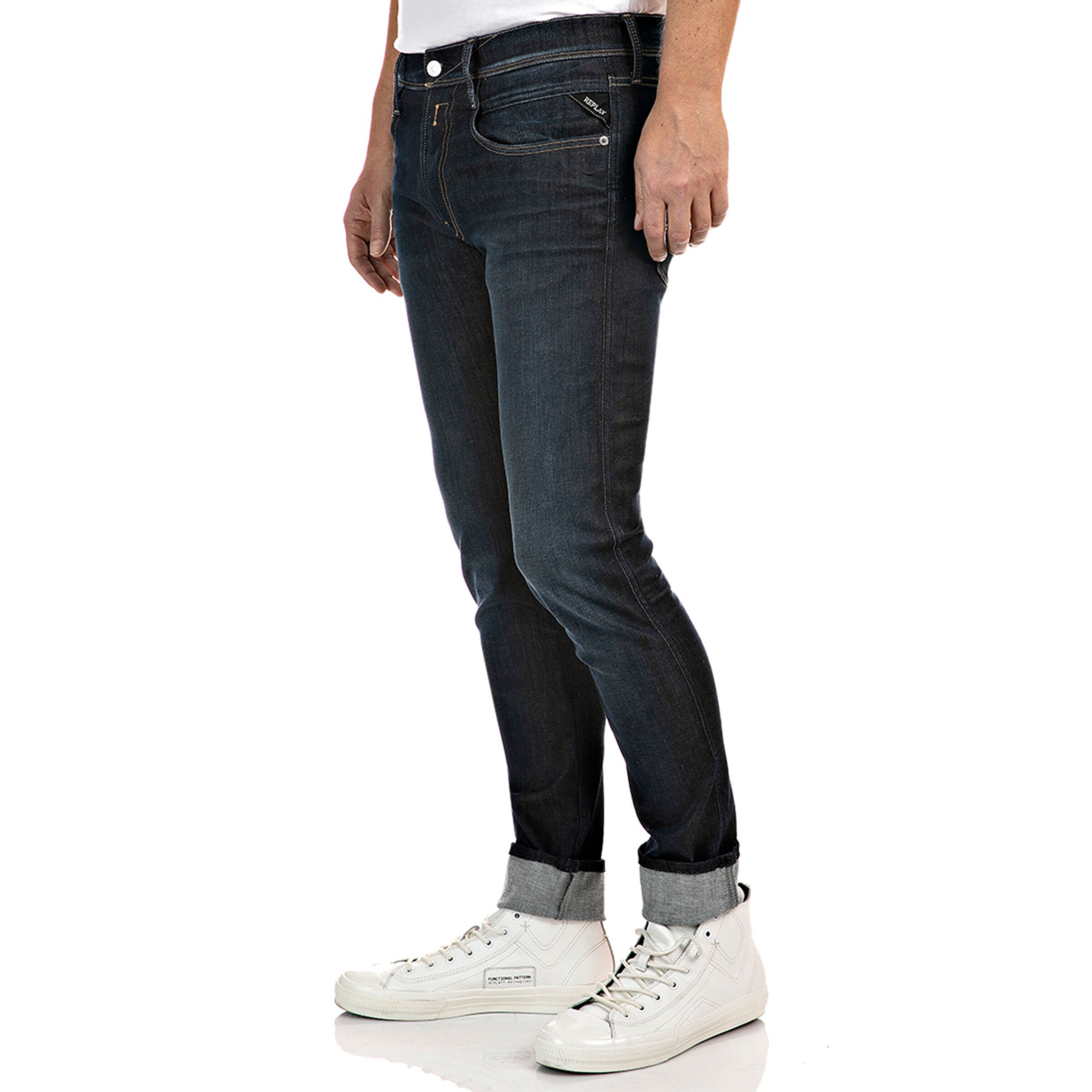 REPLAY Slimfit Jeans in Blauw