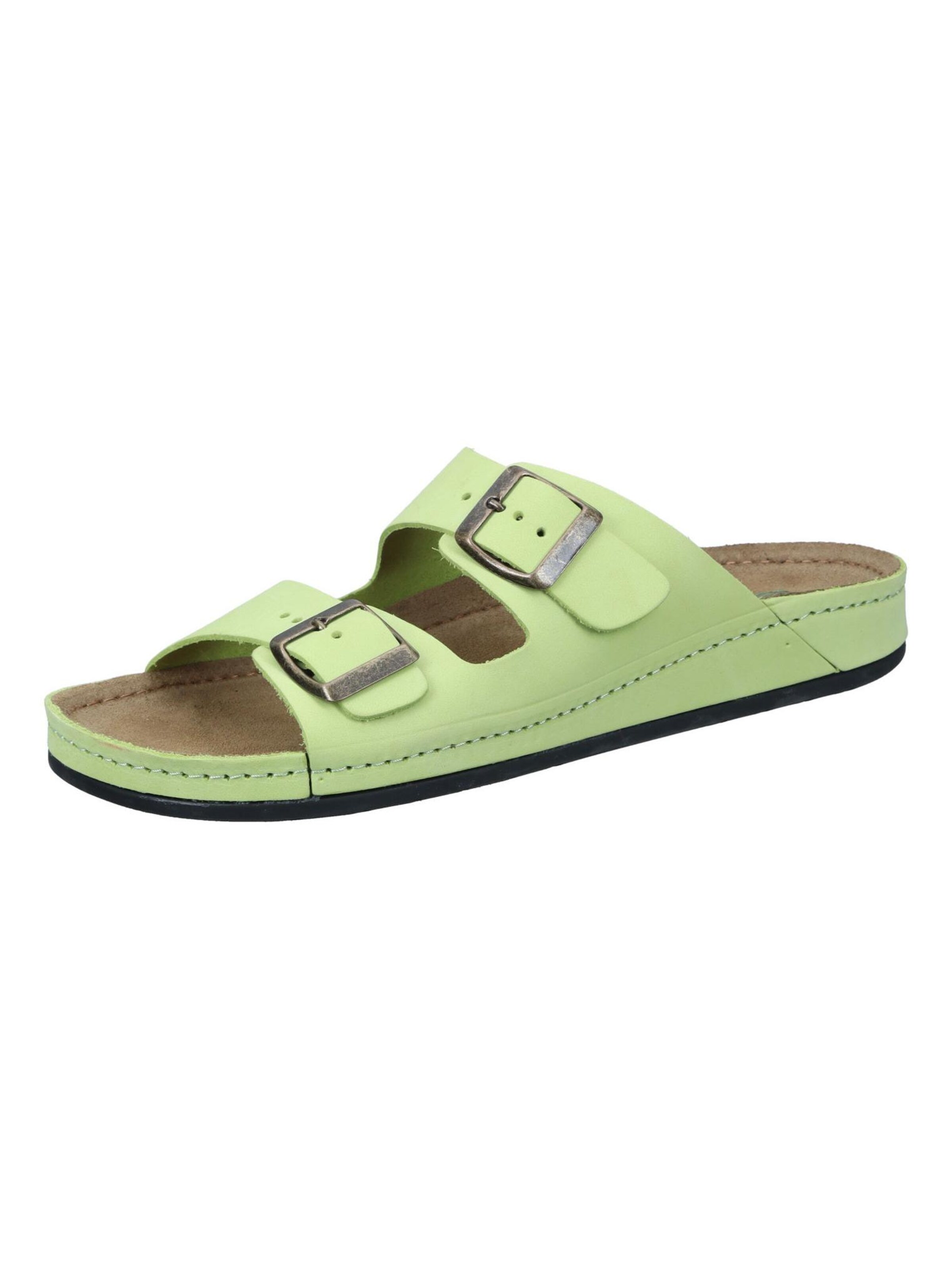 DR. BRINKMANN Mules 'BONILLO' in Green: front